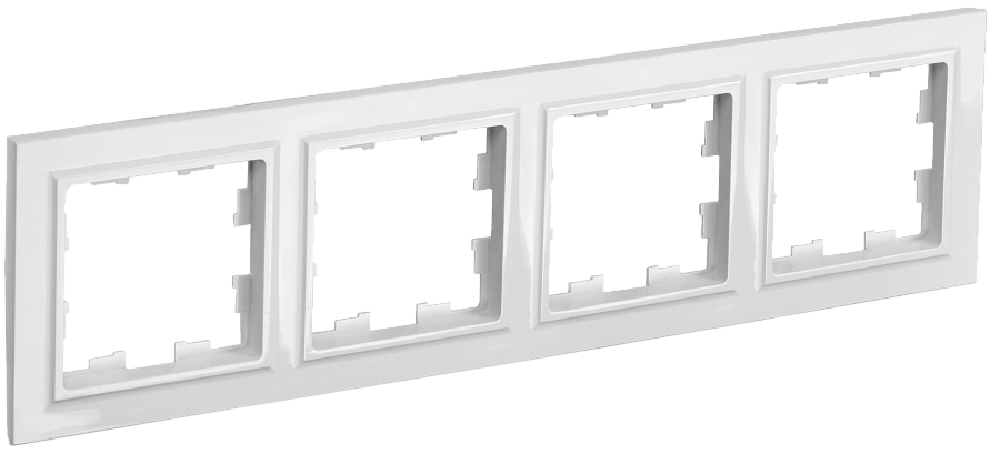 brite рамка 4-местная ру-4-брб белый iek