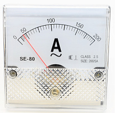 Амперметр SE-80  200/5А  (80х80мм)