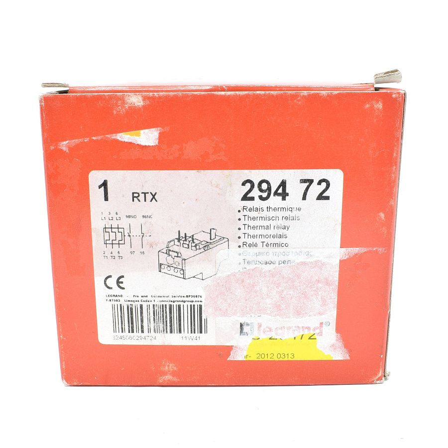 реле тепловое rtx-1 (24-32а) 1н.о.+1н.з. (типоразмер 2) legrand 