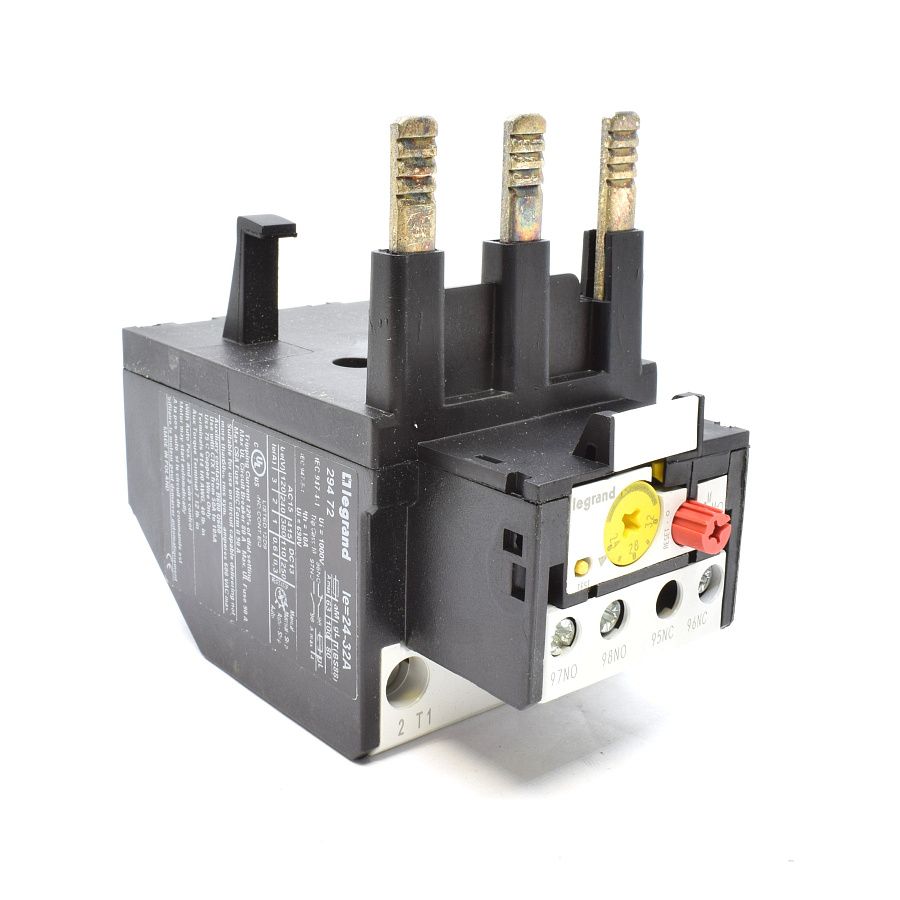 реле тепловое rtx-1 (24-32а) 1н.о.+1н.з. (типоразмер 2) legrand 