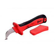 нож нми-01 диэлектр., изогнутое лезвие с «пяткой» (квт) 