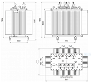 трансформатор тмг-630/10-ухл1  10/0,4 кв  д/yн-11  алттранс  2025г