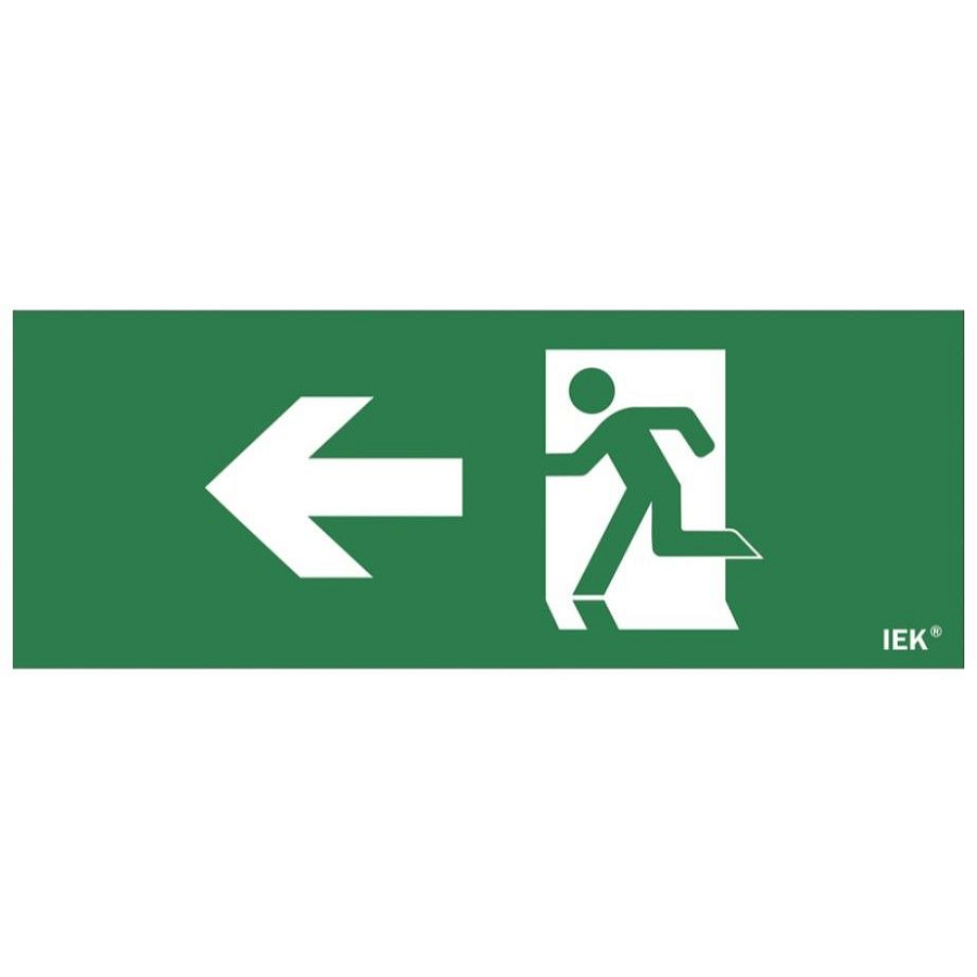 этикетка самоклеящаяся 240х90мм "фигура/стрелка влево" iek