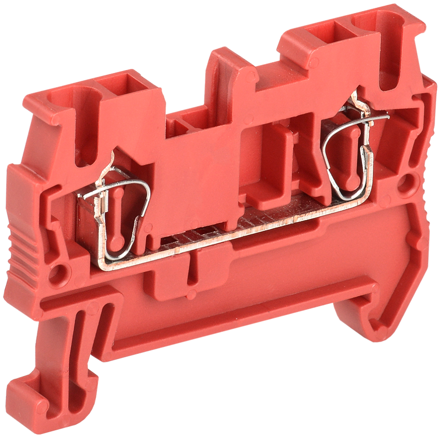 клемма пружинная кпи 2в-2,5 31а красная iek 