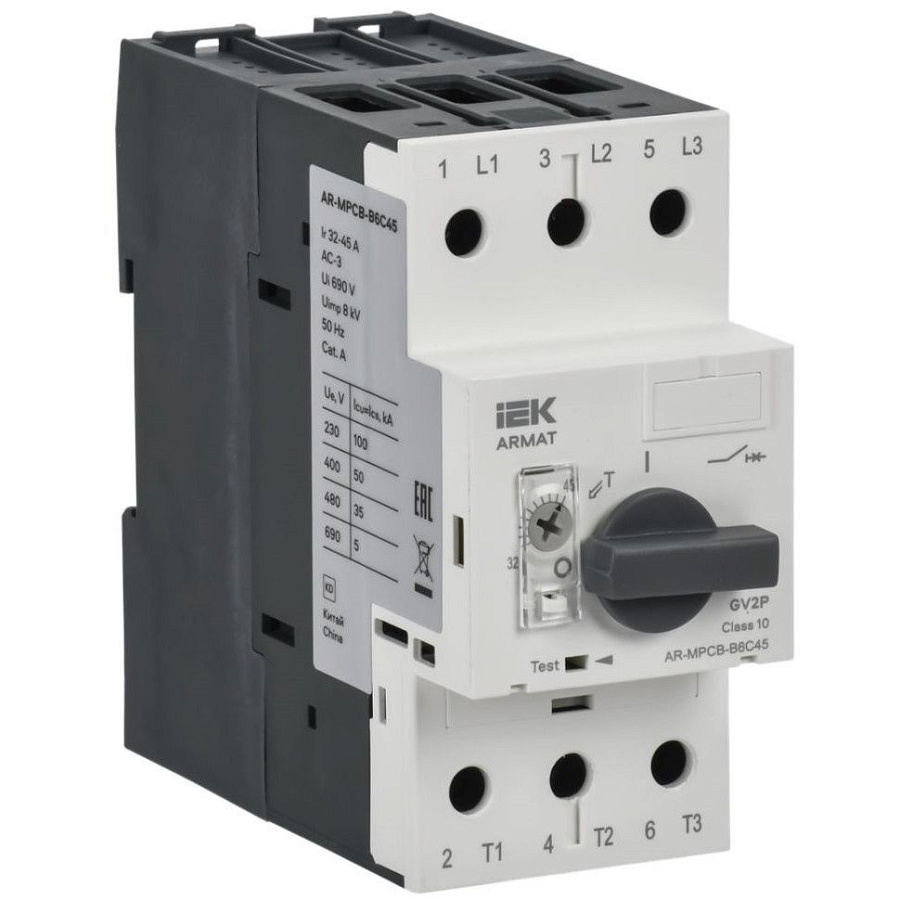 armat автоматический выключатель защиты двигателя b6 gv2p 32-45а iek