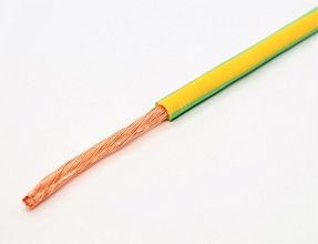 Провод ПуГВнг(А)-LS 1х10 жёлто-зелёный 450В/750В ГОСТ 31947-2012