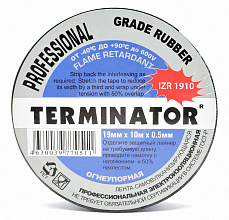 Изолента ПВХ Terminator IZR 1910  19мм*10м, толщина 0,5мм, самовулканизирующаяся на основе резины