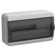 tekfor корпус пластиковый кмпн-18 ip65 черная прозрачная дверь iek
