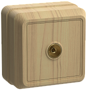 ртв20-ос розетка 1местн. телевиз. октава (сосна)