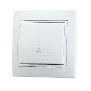 кнопка звонка белый lezard mira