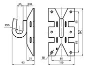 крюк cs 16 на стену/под ленту, 18кн (упак 25шт.) (вк)   