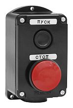 Пост кнопочный ПКЕ 222/2  IP54 красный Грибок (пластик)