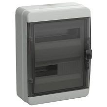 TEKFOR Корпус пластиковый КМПн-24 IP65 черная прозрачная дверь IEK
