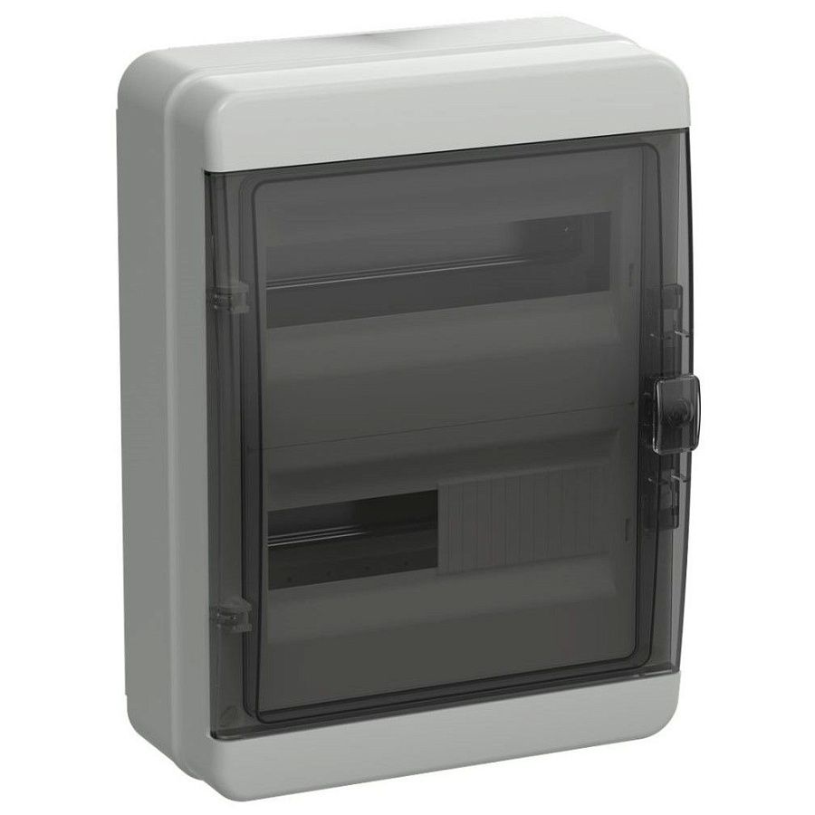 tekfor корпус пластиковый кмпн-24 ip65 черная прозрачная дверь iek
