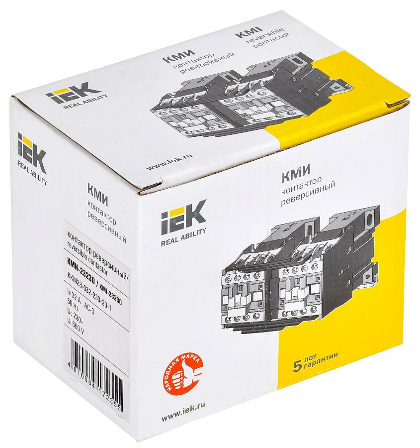 контактор кми-23230 реверс 32а 230в/ас3 2но iek