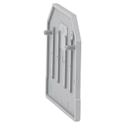 крышка концевая для клеммы проходной opticlip d-tb-16-серый (keaz) 