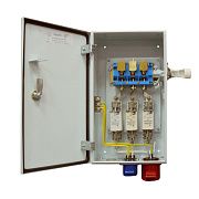 рубильник ярп-100 к у3 ip54, пн-2 63а, разъём 3р+ре 32а, розетка панельная 2р+ре 16а (узола)