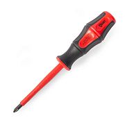 отвёртка диэлектрическая ph2х100 серия профи (квт) 