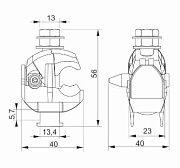 зажим ответвительный изолированный зои 10-95/1,5-10 м iek 