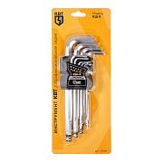 набор шестигранных ключей с шаром кш-9 серия kbt-professional 