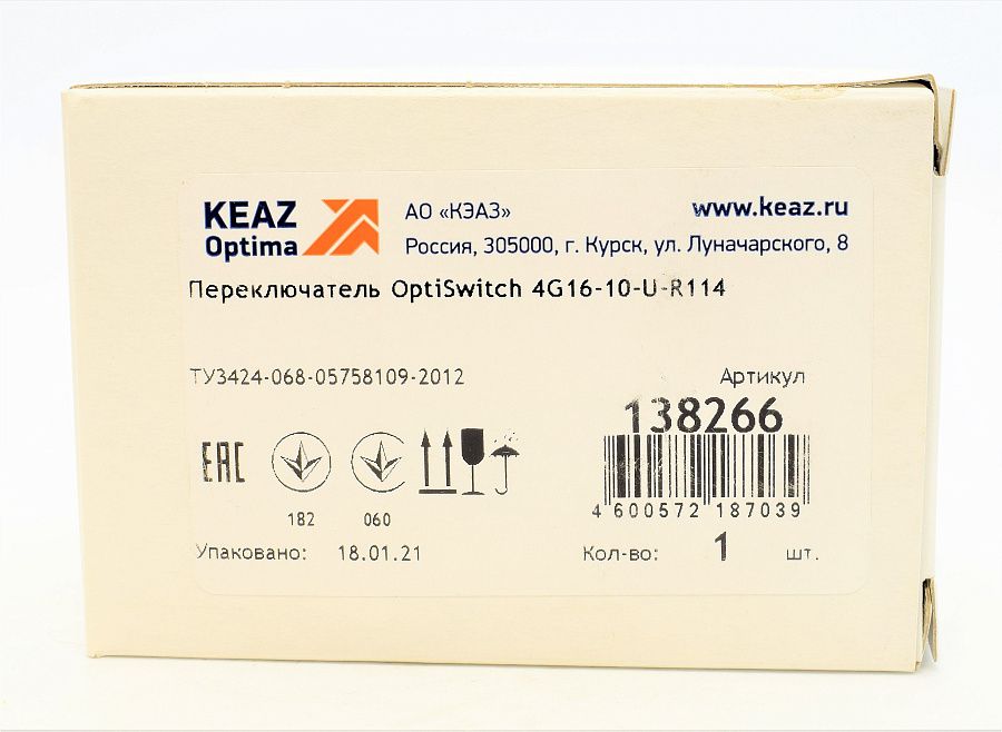 переключатель optiswitch 4g16-10-u-r114