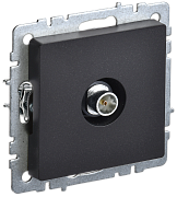 brite розетка tv оконечная ртв11-0-брч черный iek