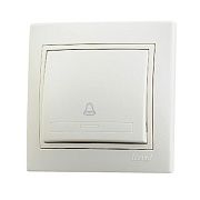 кнопка звонка кремовый lezard mira