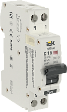 Автоматический выключатель дифференциального тока ARMAT АВДТ B06S 1P+NP C16 30мА тип A (18мм) IEK