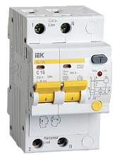 Автоматический выключатель дифференциального тока АД-12М C16А 30mА IEK