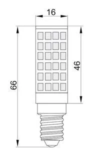 лампа led капсула corn 7вт 230в 4000к керамика e14 iek