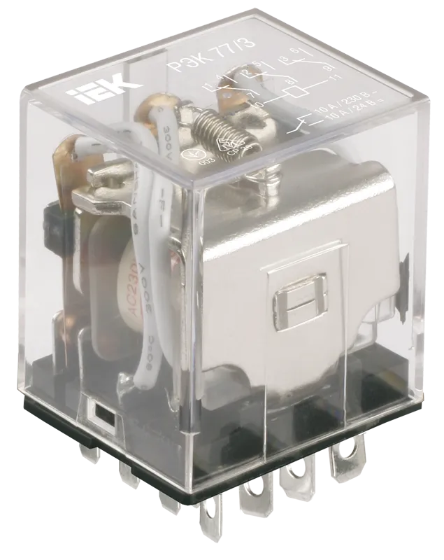 реле промежуточное рэк77/3(ly3) 10а 220в аc iek 