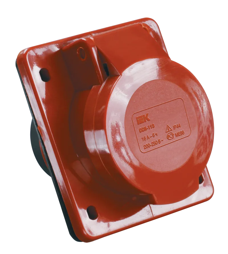 розетка встраиваемая сси-414 3р+е 16а 380-415в ip44 iek 