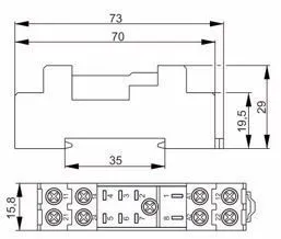 розетка ors-g-1-2 для реле ogr-1 2c oni 