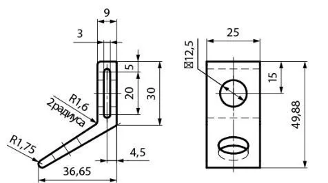 кронштейн анкерный cа 25 под ленту, 4кн (упак.100шт.) (вк) 