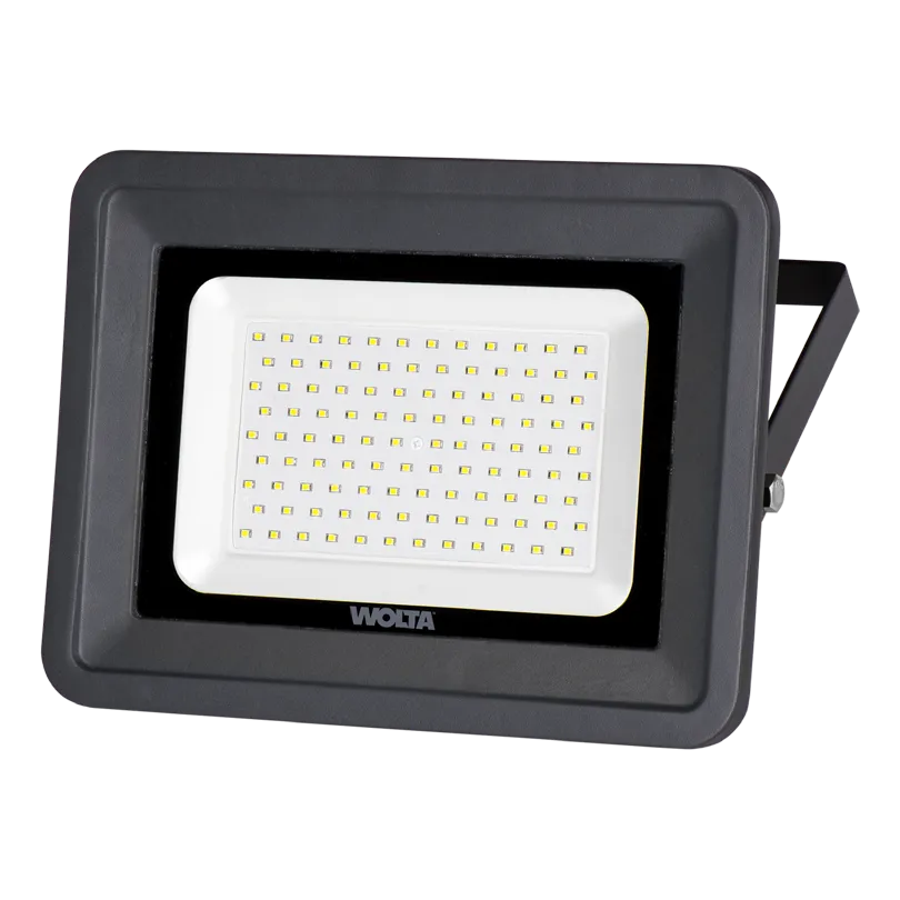 прожектор светодиодный wolta wfl-100w/06 серый 100вт 5700к ip65