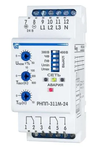 реле напряжения рнпп-311m-24 (новатек-электро) 
