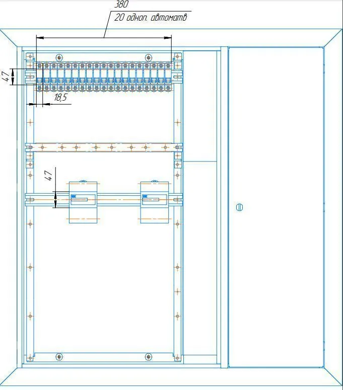 корпус металлический щэ-2-6 36 ухл3 ip31 iek 