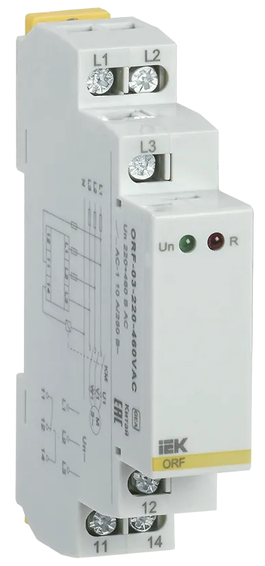 реле контроля фаз orf 03 3 фазы 220-460в ac iek 