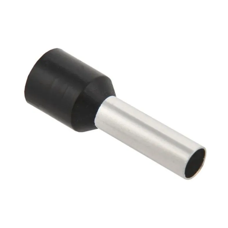 наконечник-гильза е  6,0-12  6мм2 черный (100шт) иэк