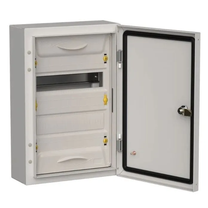 titan 5 корпус металлический щрн-24 (1х24) 460х310х140мм ip54 серый (одна дверь) iek