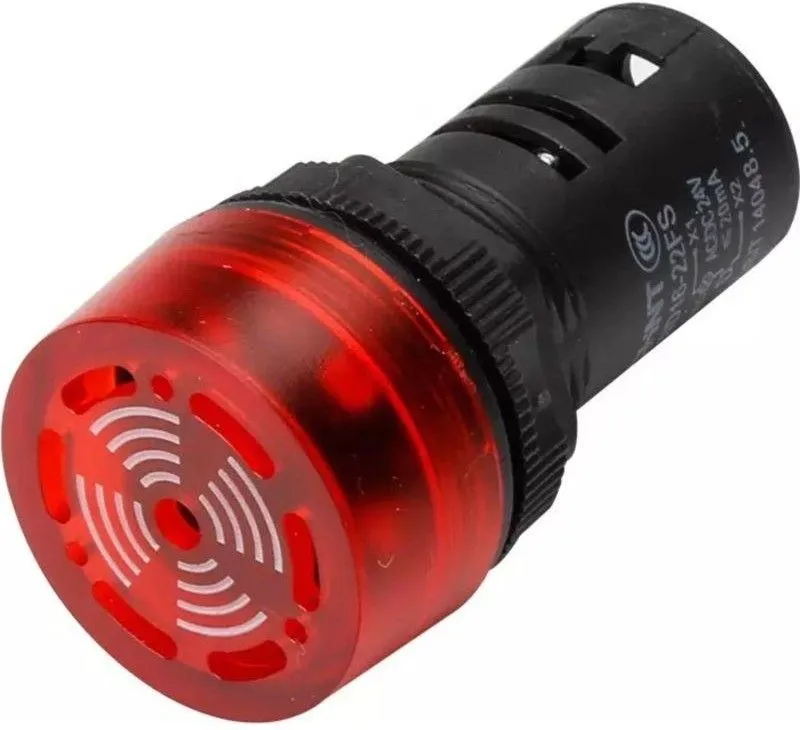 Сигнализатор звуковой ND16-22LC LED АС220В красный (постоянный звук и свечение) CHINT