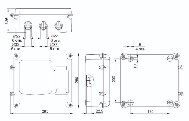 krepta 3 корпус пластиковый щурн-п 1/3 ip66 pc iek 