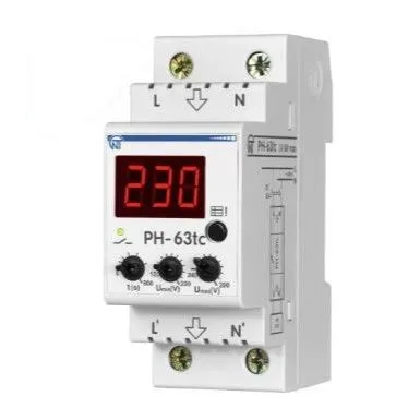 реле напряжения рн-63tc 63а 1ф. (новатек-электро) 