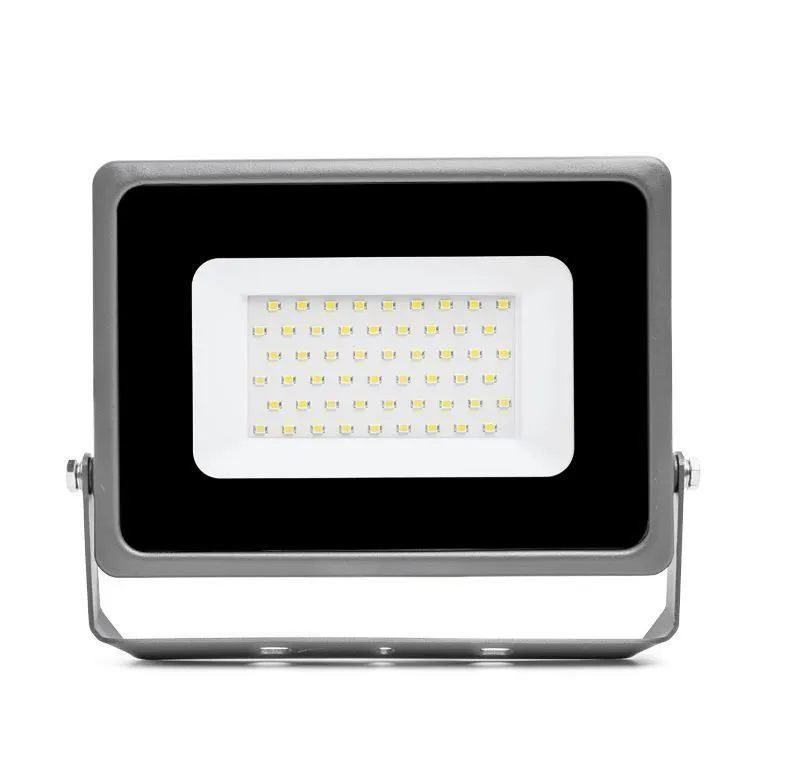 прожектор светодиодный wolta wfl- 50w/07 серый 50вт 6500к ip65