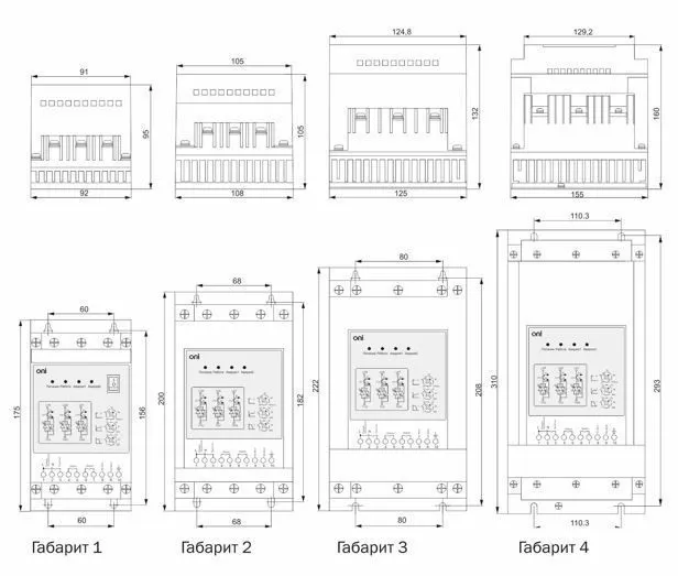 устройство плавного пуска sfb 3ф 380в 1,5квт 3a uупр 110-220в modbus oni