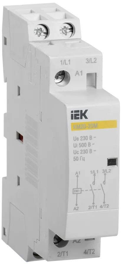контактор модульный км20-20м ac iek