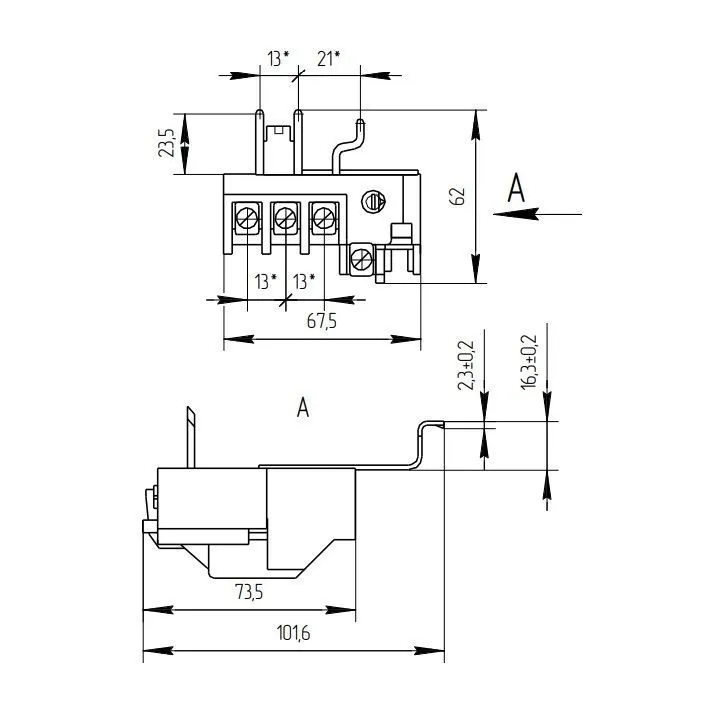 реле тепловое ртт-141 20а (17 - 23а) кзэа 