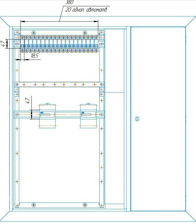 корпус металлический щэ-2-1 36 ухл3 ip31 iek 