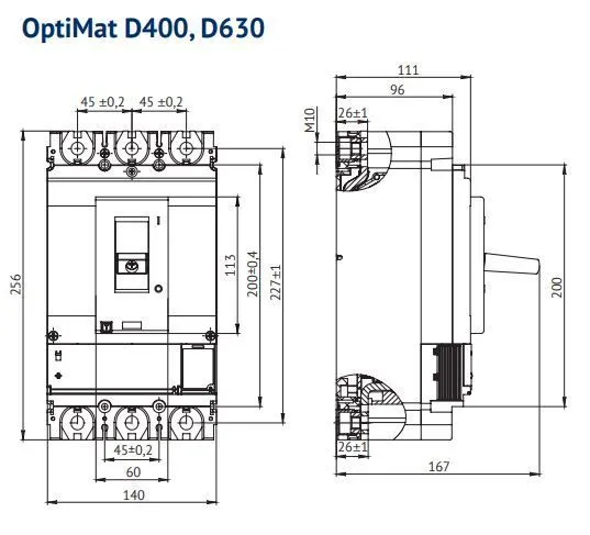 выключатель автоматический optimat d400n-mr2-у3 (keaz)