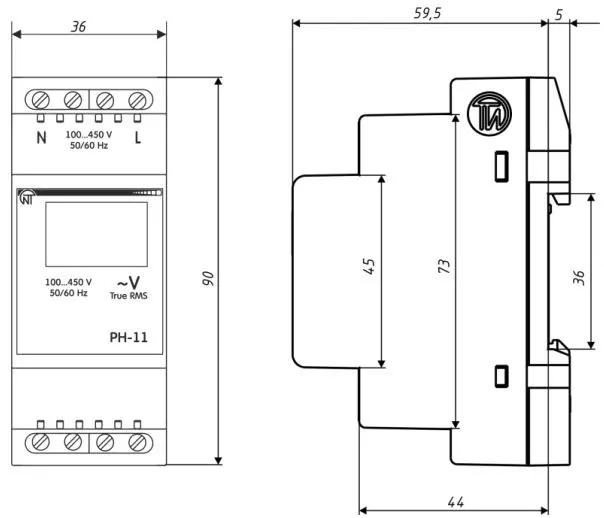 индикатор напряжения рн-11 (новатек-электро)